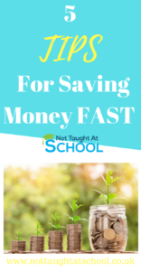 5 Tips for saving money fast.