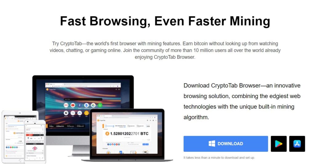 Earn Free Bitcoin With Crypto Tab