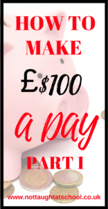 How To Make 100 a day, really simple way to make 100 a day with no outlay and no skills or website needed.