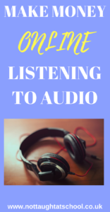 Make money online listening to audio. This is simple and easy to start, it costs nothing to join and you can start straight away.