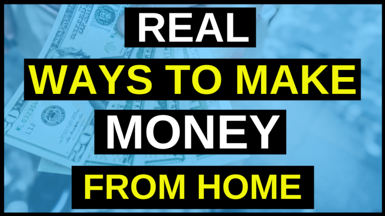 Simple ways you can make money from home starting today.