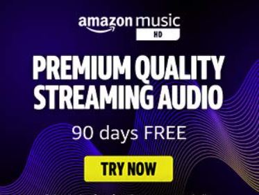 Get 90 Days Of Amazon Music For FREE.