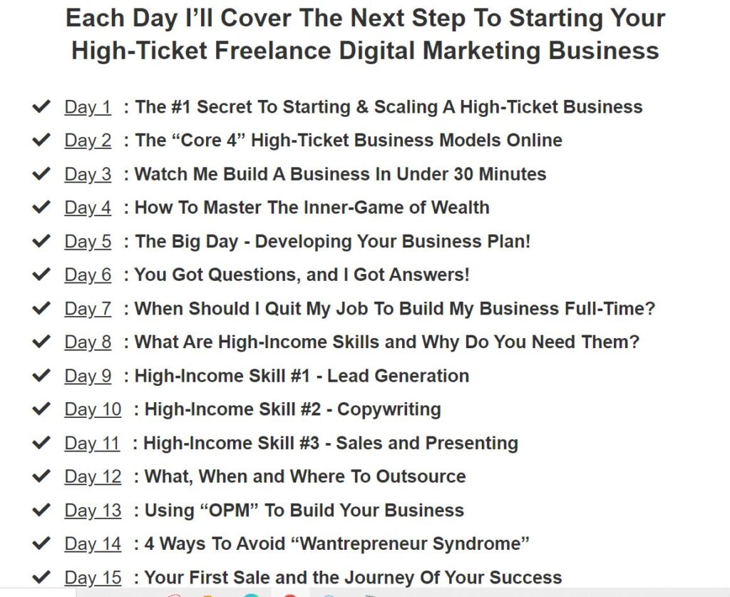 15 Day Business Builder Challenge - Legendary Marketer