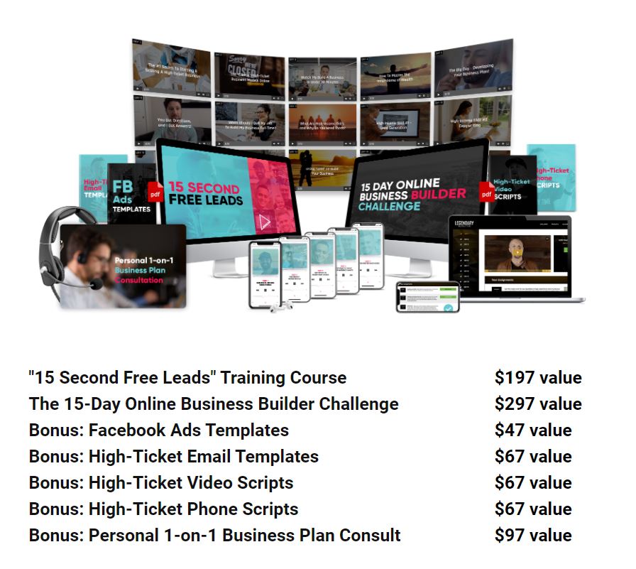 15 Second Free Leads - Legendary Marketer Products