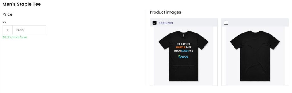 Deciding on Your Profit Using Teespring