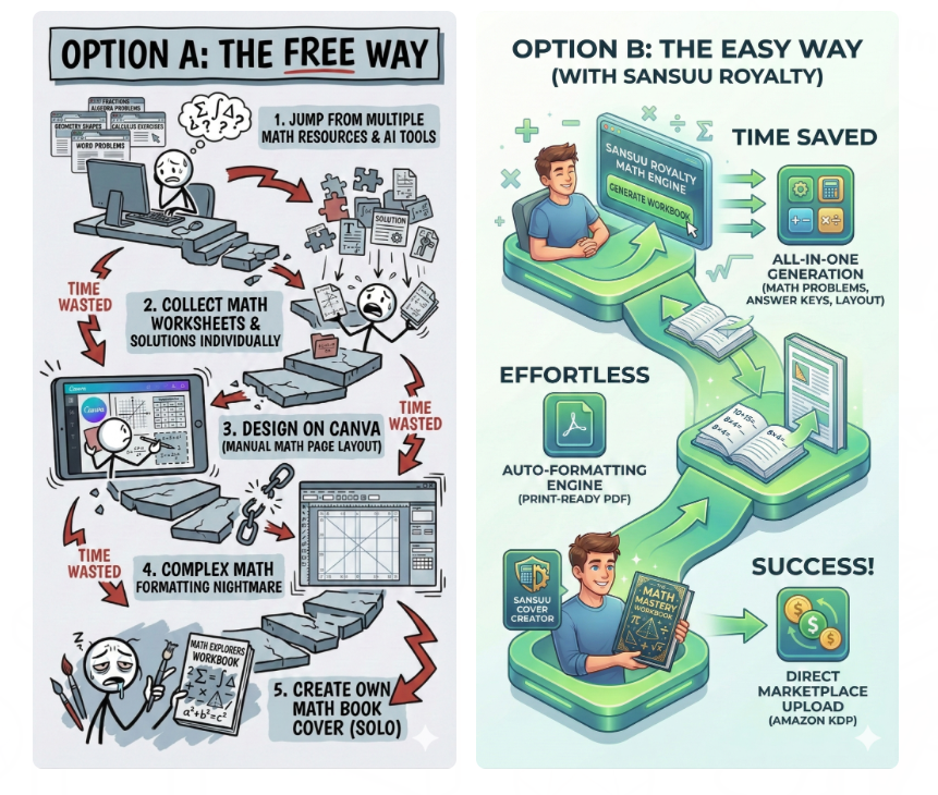 Sansuu Royalty, how it works
